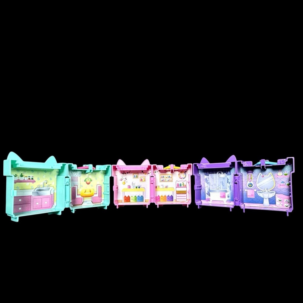 Gabby's Dollhouse Mini Clip On Playset Replacements -‎ Set of 3 SETS ONLY